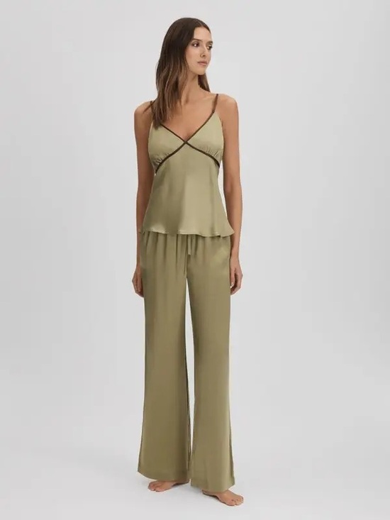 Reiss Tops - Maison Essentiale (By Reiss) 90’s It Girl Green Silk Cami, M